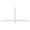 Ekena Millwork Bellingham Architectural Grade PVC Gable Bracket, 108"W x 54"H x 2"D x 6"F, 12/12 Pitch GBP108X54X0206BEL00 - alternate 3